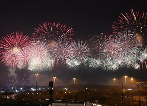 汤阴县焰火晚会